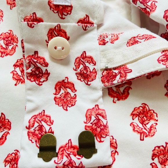 Loft The Riviera Shorts floral design, off white color size 4p - Picture 2 of 4